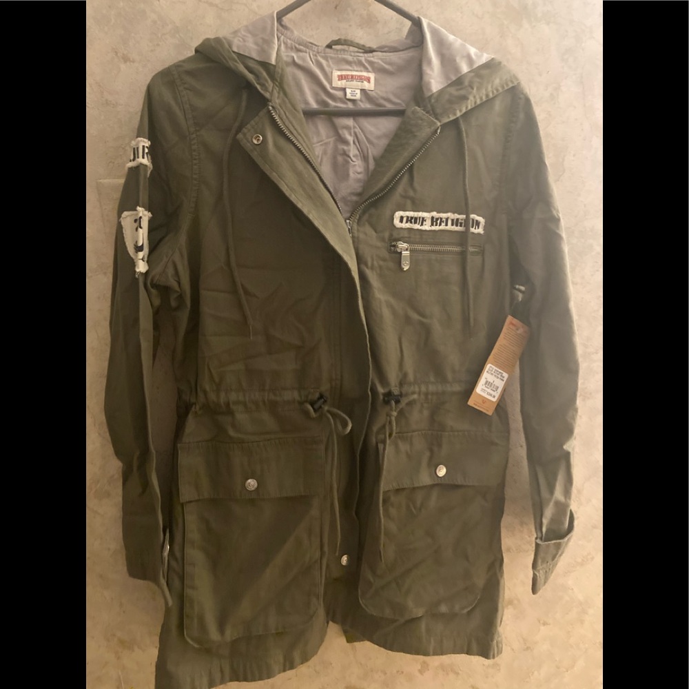 True Religion Military Patch Parka